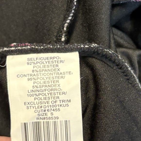 Speechless Dress Womens Small‎ Black White Pink 90s Y2K Slip V Neck Rockabilly - Picture 11 of 12